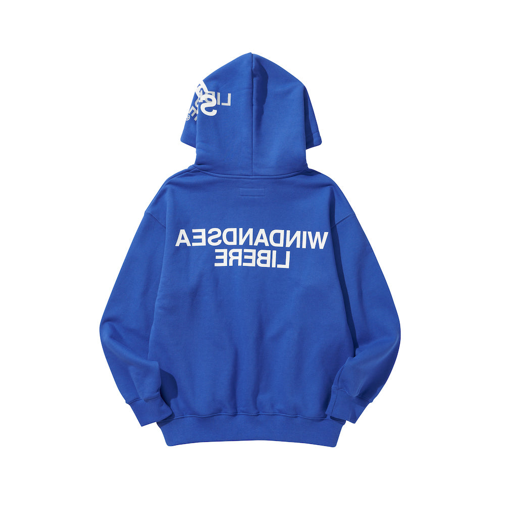 WDS X LIBERE HARF-ZIP HOODIE / ROYAL BLUE