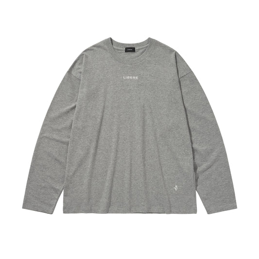 LIBERE LOGO LS TEE / GRAY