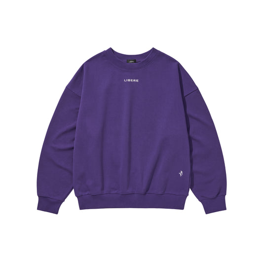 LIBERE LOGO CREWNECK SWEAT / PURPLE