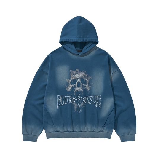 GHOST REPLICATION HOODIE2 / BLUE