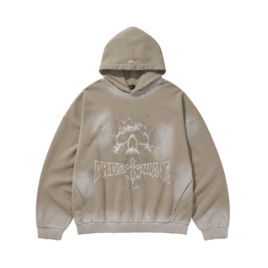 GHOST REPLICATION HOODIE2 / BEIGE