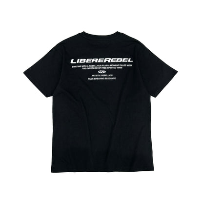 REBEL LOGO TEE / BLACK