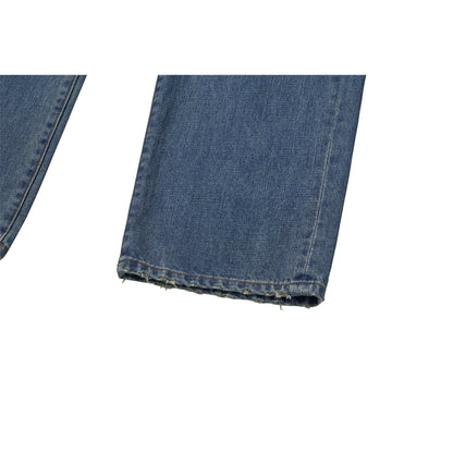 WASHED DENIM PANTS / BLUE