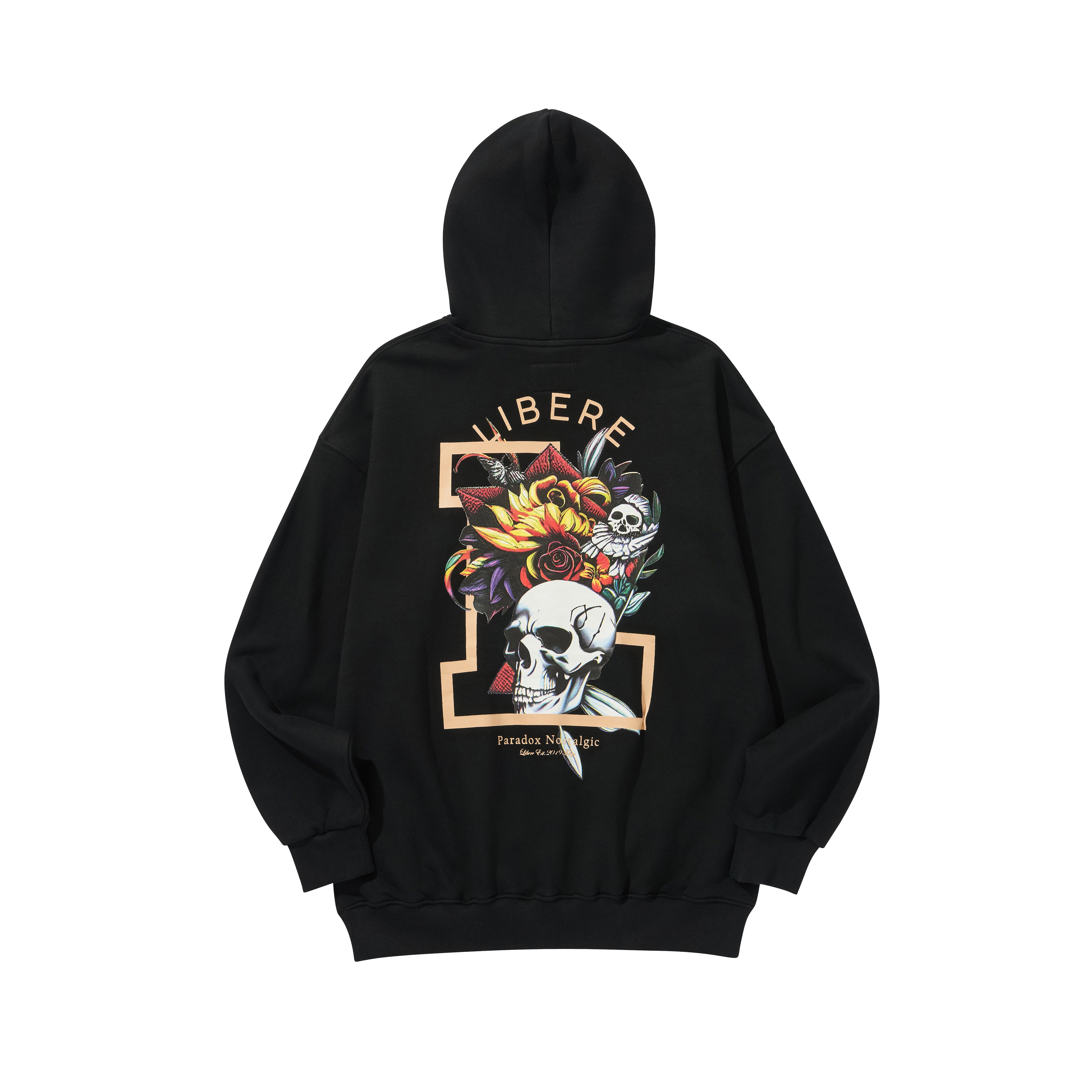 FLOWER HOODIE / BLACK