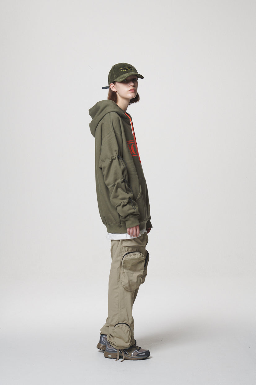 STRING HOODIE / KHAKI – LIBERE