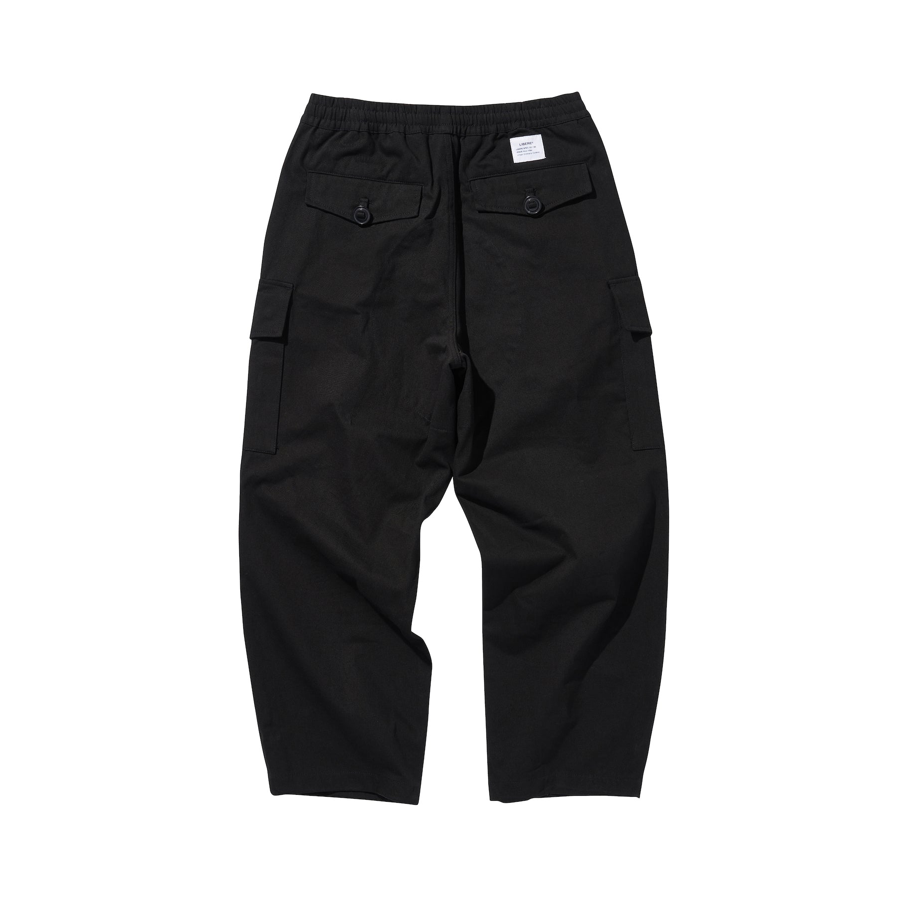 WIDE EASY CARGO PANTS / BLACK – LIBERE