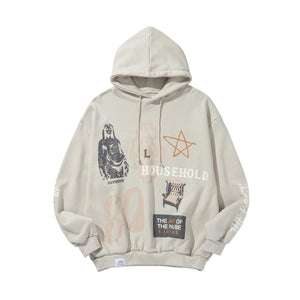 COLLAGE HOODIE / LIGHT GRAY – LIBERE