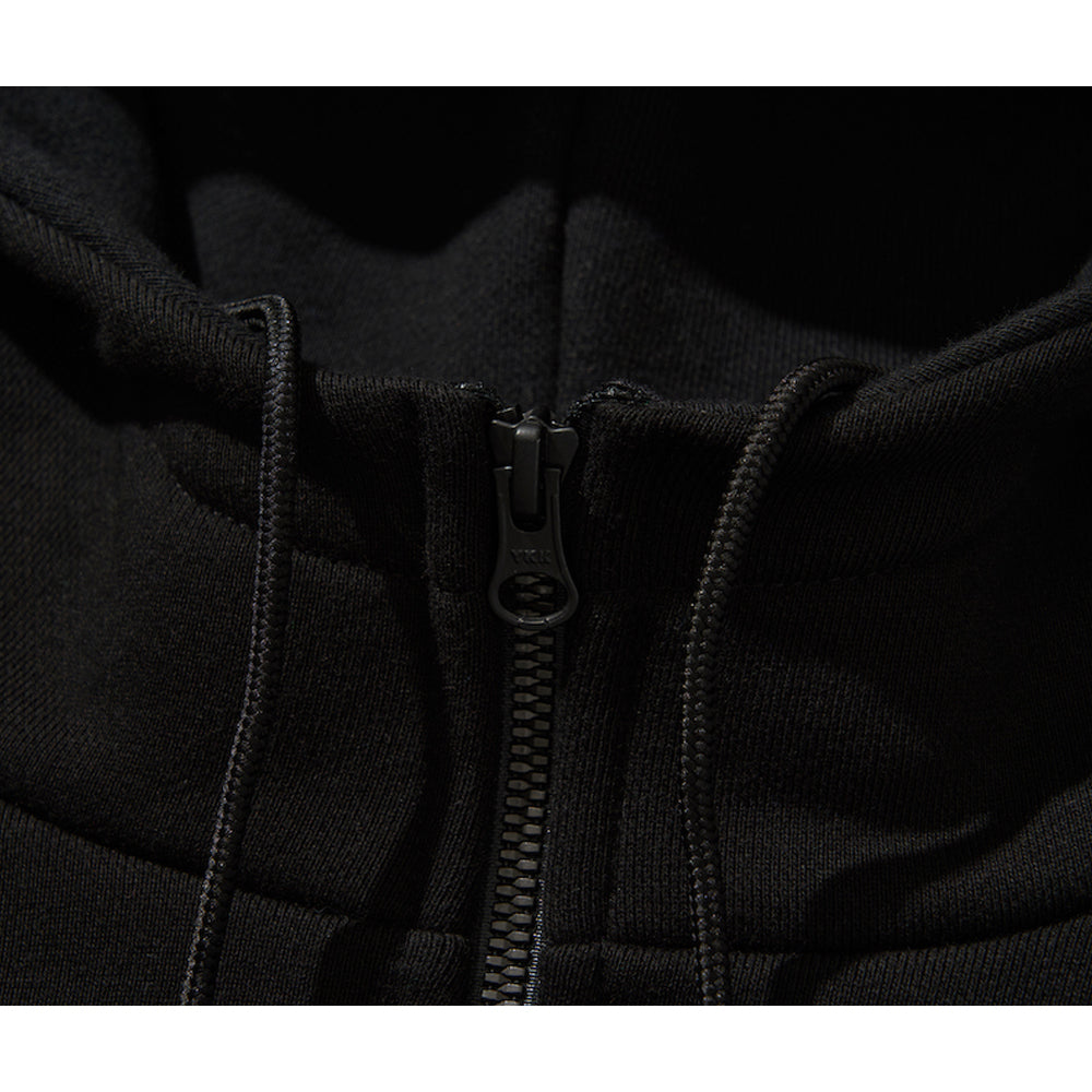 WDS X LIBERE HARF-ZIP HOODIE / BLACK