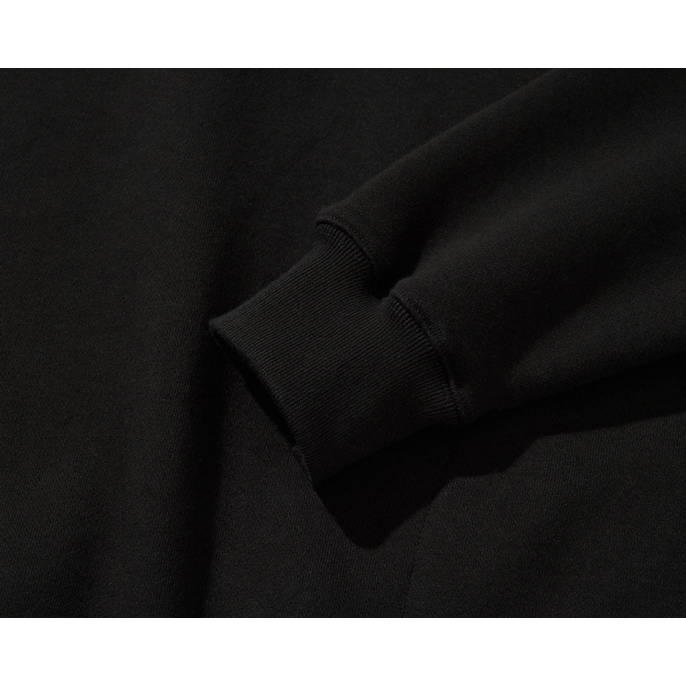 WDS X LIBERE HARF-ZIP HOODIE / BLACK