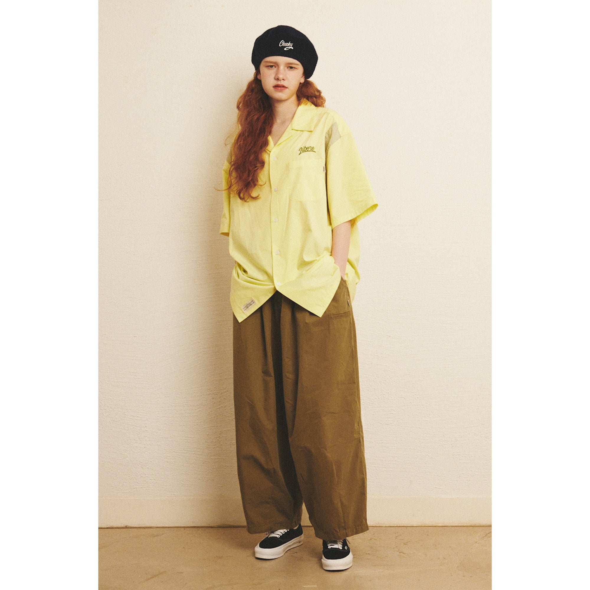 WIDE EASY BALLOON PANTS / OLIVE KHAKI – LIBERE