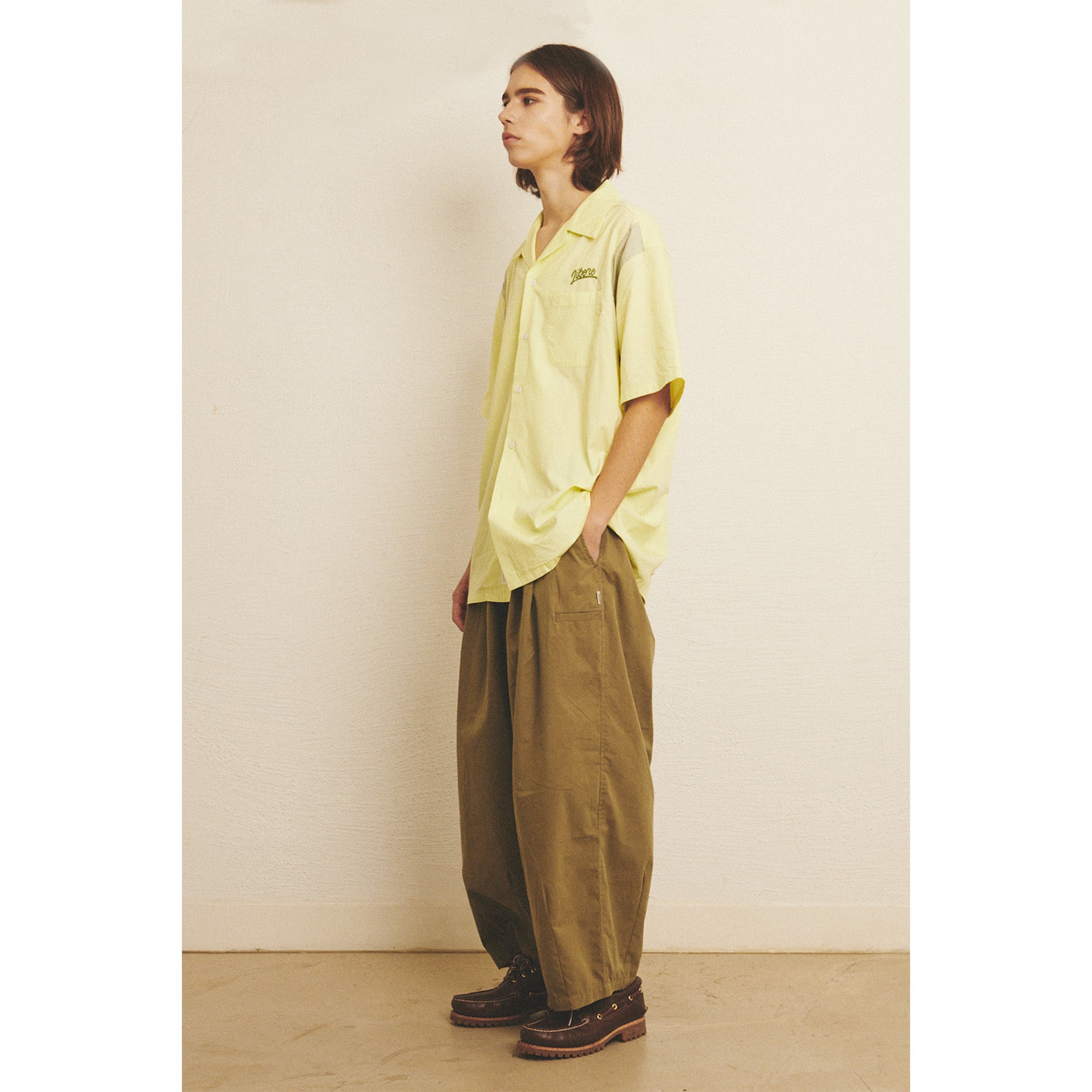 WIDE EASY BALLOON PANTS / OLIVE KHAKI – LIBERE